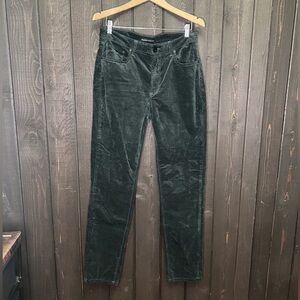 Monfrere Men's Brando Slim-Fit Stretch Velvet Jeans Malachite Green 34x32. EUC